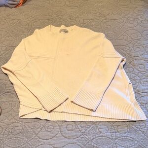 All Saints Soft Beige Crew Neck Sweater